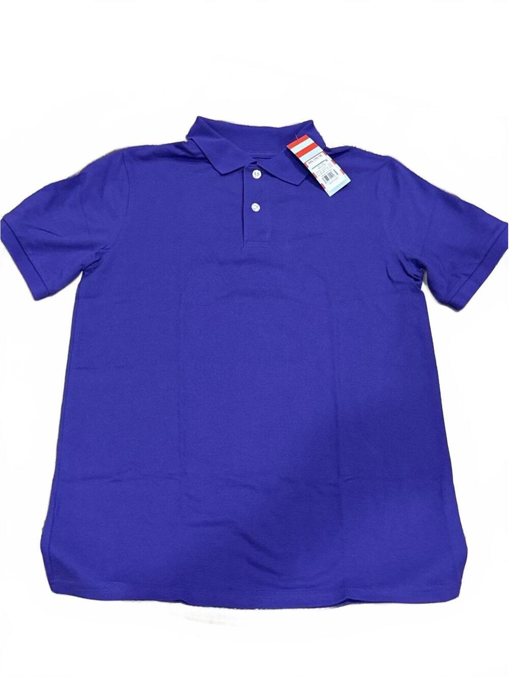 Cat & Jack Boys Performance Polo Shirt Purple Size XXL 16/18 NWT